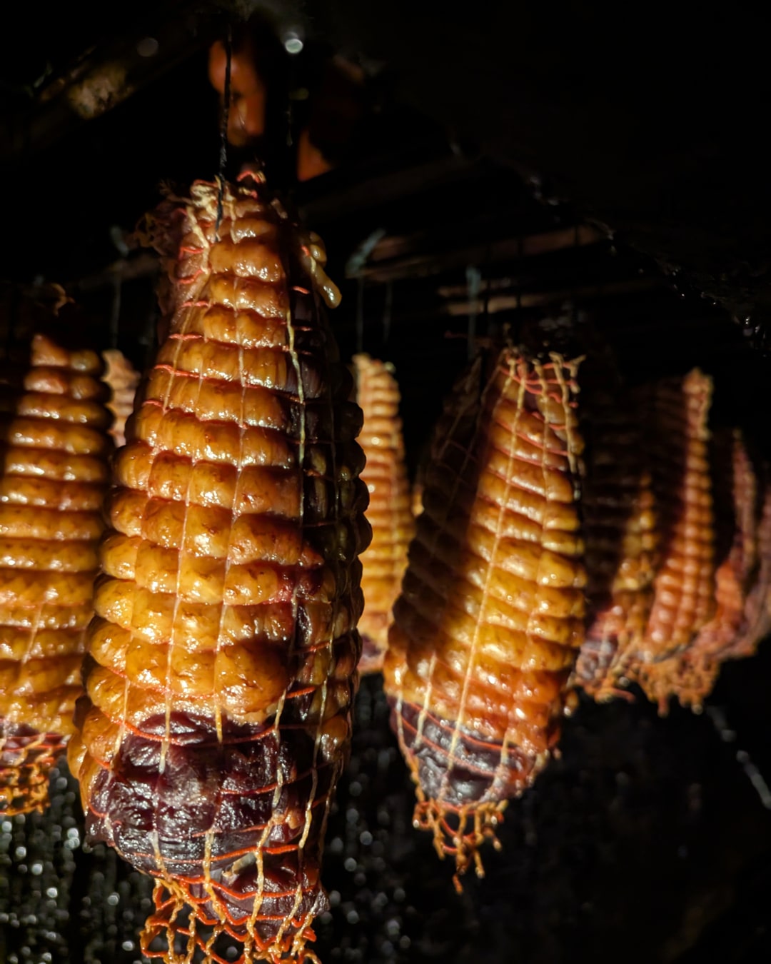 Die Gänsebrust ist fertig geräuchert