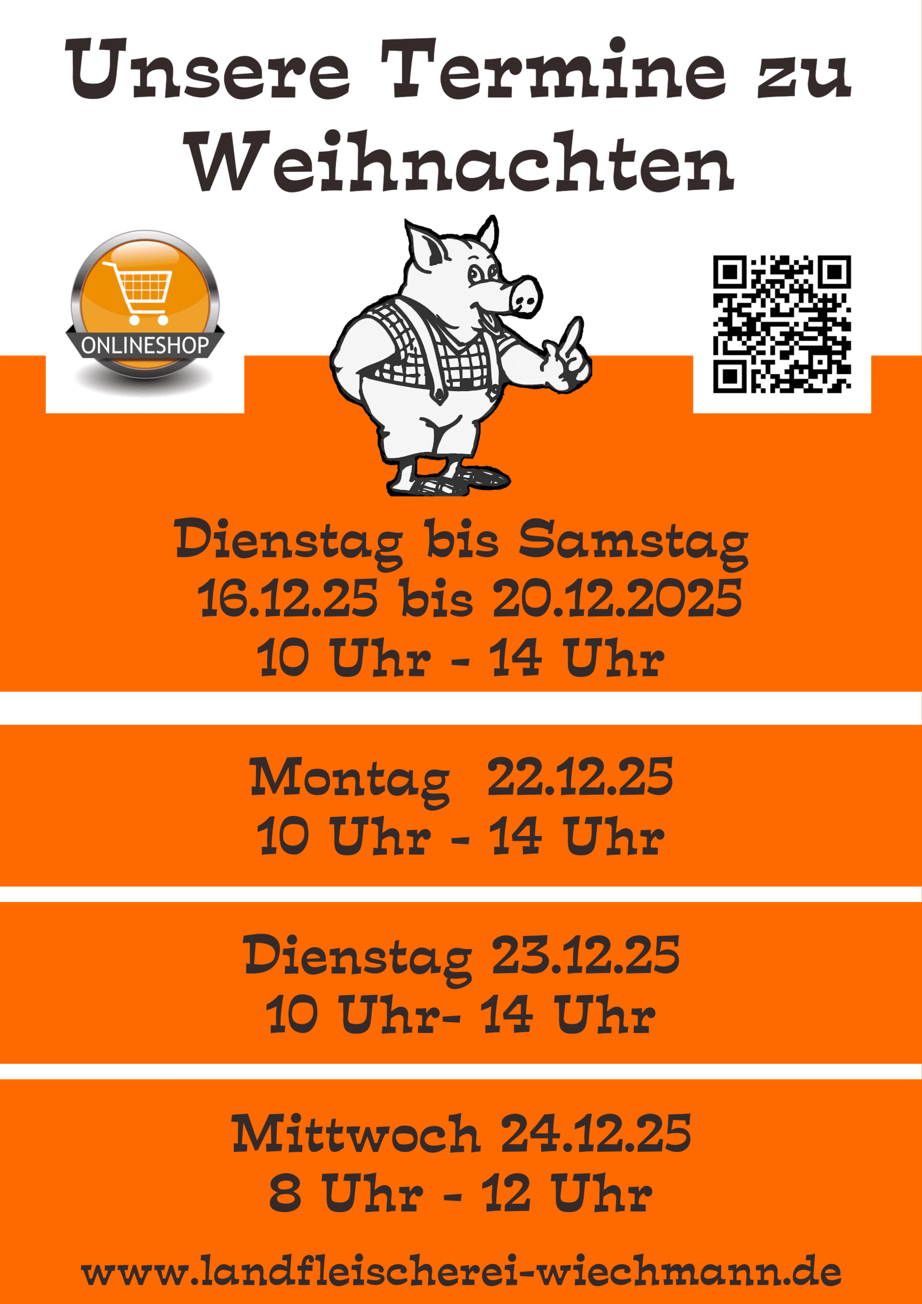 Wann verkaufen wir vor Kaufland bei Weihnachten